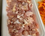 鶏肉と玉ねぎと人参の炒めもの♪作り方1写真