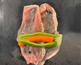 おかんレシピ𓀤𓀣ピーマンと人参の豚肉巻き作り方4写真