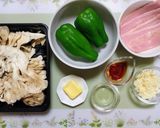 簡単夕飯！ピーマン舞茸ベーコンの野菜炒め副菜弁当作り方1写真