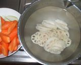 蓮根和風ポトフ♪簡単根菜スープ作り方3写真