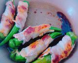 ＊万願寺唐辛子のチーズ入り肉巻き＊作り方3写真
