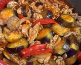 なすと豚肉のナポリタン風♪作り方5写真