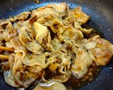 薄切り豚ロース丼。作り方5写真