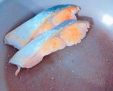 ＊鮭とゆで卵のチーズマヨネーズ焼き＊作り方3写真