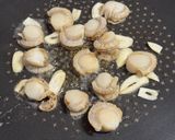 空芯菜とベビーホタテ炒め(身内専用)作り方2写真