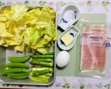簡単今日の夕飯！レンチン温野菜卵のサラダ作り方1写真