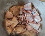 ホッコリ和食✨️里芋とイカの煮物作り方4写真