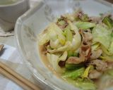 ＊春キャベツと豚肉のゴマドレ炒め＊作り方5写真
