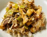 青うち豆入りの油揚げ肉きのこ炒め😻作り方6写真