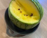 丸ごとすいか フルーツポンチ作り方1写真
