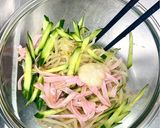 もやし×ハムのやみつき塩麹胡麻ナムル作り方3写真