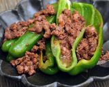 青椒肉絲風！ジャンボピーマンの肉まみれ作り方8写真
