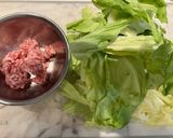 春キャベツとひき肉のソース炒め！作り方1写真