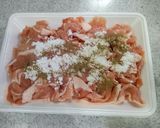 豚肉のにんにく塩レモン焼き作り方1写真
