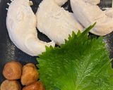 栄養◎梅しそチキンにぎり🍙作り方1写真