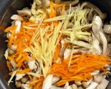 生どんこたっぷり♪きのこの炊き込みご飯作り方4写真