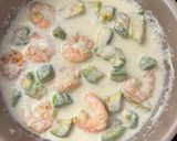 濃厚!えびとアボカドの和風クリームパスタ作り方5写真