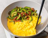 沖縄の定番♪ゴーヤと卵の素麺チャンプルー作り方5写真