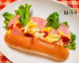 コンソメふわたまご🍳昔のハムエッグロール和製洋食作り方4写真