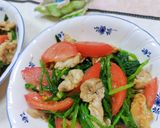 ☆簡単ほうれん草と炒めお肉のサラダ♬美味作り方7写真