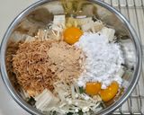 ヘルシー♡豆腐のふわふわ焼き作り方5写真