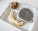 黒ごまアイスのグラスパフェ作り方1写真