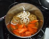 蓮根の和風ポトフ♪簡単ベーコンじゃが芋作り方5写真