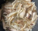 鮭ときのこの豆乳ワンパンパスタ作り方4写真