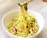 【だしパック】さっぱり梅しそ魚介まぜそば作り方6写真