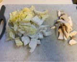 白菜エリンギ☆卵と焼きそばのパリパリ焼き作り方1写真