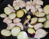 減塩・鶏むね茄子炒め作り方3写真