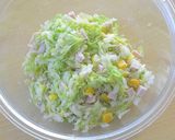 春キャベツをぎゅっと丸めてフライパン蒸し作り方5写真