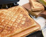 キャベツたっぷりハムチーズのホットサンド作り方6写真