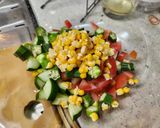 夏野菜のチョップドサラダ作り方2写真