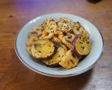 レンコンとさつまいもの照焼生姜味作り方8写真