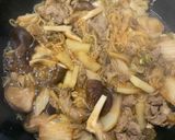 すき焼き風（豚肉、うどん入り）作り方8写真