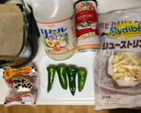 エアフライヤーでポテトとソーセージのコンソメ焼き作り方1写真