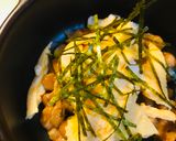 毎日の納豆●うす焼き玉子添え作り方1写真