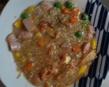 レンジ簡単洋風クリーミー味噌ラーメン味炒飯弁当作り方5写真