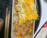 レンジ簡単洋風タコライス味オムライス弁当作り方13写真