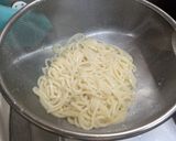 圧力鍋でムチムチ麺の明太バター釜揚げ作り方5写真