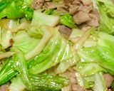 【キャベツ消費】豚ミミと一緒に塩炒め作り方4写真