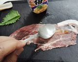 梅肉味の肉巻きちくわ作り方2写真