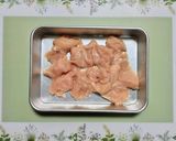 簡単夕飯主菜昼食薩摩芋鶏肉ヤムニョムチキン肉料理作り方5写真