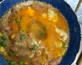 レンジ簡単クリーミー梅ガパオ味炒飯弁当作り方7写真