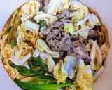 簡単夕飯すき焼き風白菜肉豆腐主菜肉料理作り方9写真