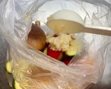 野菜だけで居酒屋級♪ズッキーニチーズ焼き作り方2写真