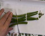 レンチンでインゲンのごま和え作り方1写真