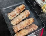 チーズ入りちくわの肉巻き照り焼き作り方4写真