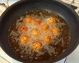 【簡単夕食】ふわふわ鶏団子の甘酢あん作り方5写真